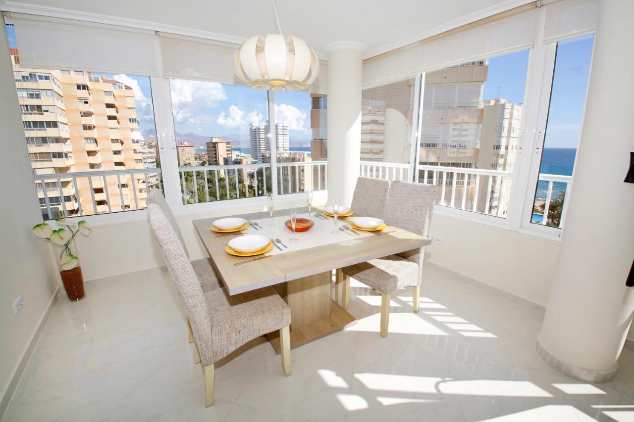 Ferienwohnung In Front Of The Sea With Ac And Pool Alicante Exterior foto