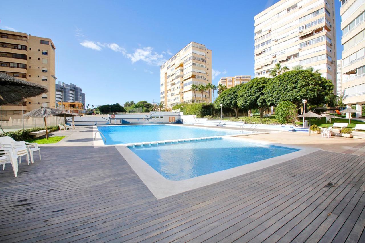Ferienwohnung In Front Of The Sea With Ac And Pool Alicante Exterior foto