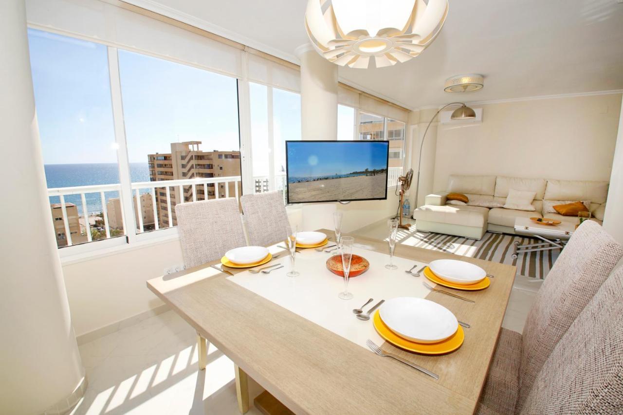 Ferienwohnung In Front Of The Sea With Ac And Pool Alicante Exterior foto