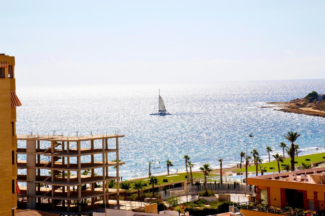 Ferienwohnung In Front Of The Sea With Ac And Pool Alicante Exterior foto